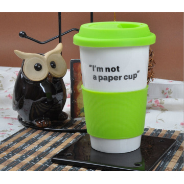 hot sale tea and coffee travel mug with silicon sleeve